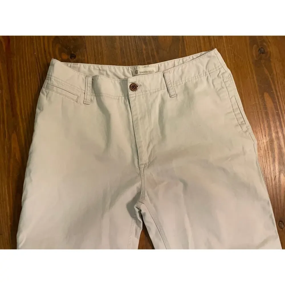 GAP Men's Flat Front Favorite Khaki, 36x32
